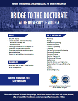 Picture of Bridge to the Doctorate @ UVA Flyer